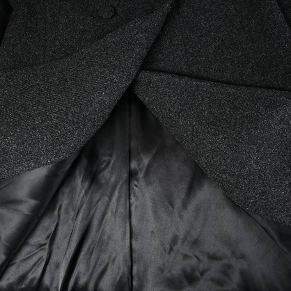 美品 FENDI ラペル切替 ウール ロング コート 42 グレー フェンディ KL4BASUK91_画像8