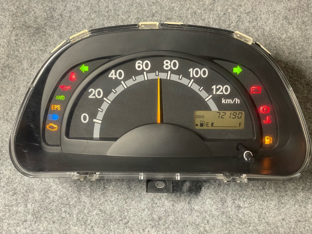 ※⑦完全送料無料! 走行72190キロ 下取り必須 修理済品 キャリィ34100-67H00 67H03 H01 H02 LE-DA63T スクラム LE-DG63T 前期 メーターASSY_画像2