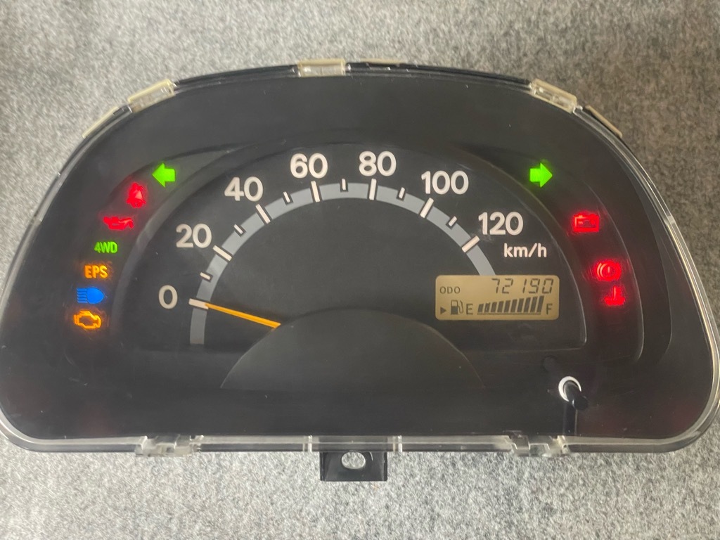 ※⑦完全送料無料! 走行72190キロ 下取り必須 修理済品 キャリィ34100-67H00 67H03 H01 H02 LE-DA63T スクラム LE-DG63T 前期 メーターASSY_画像5