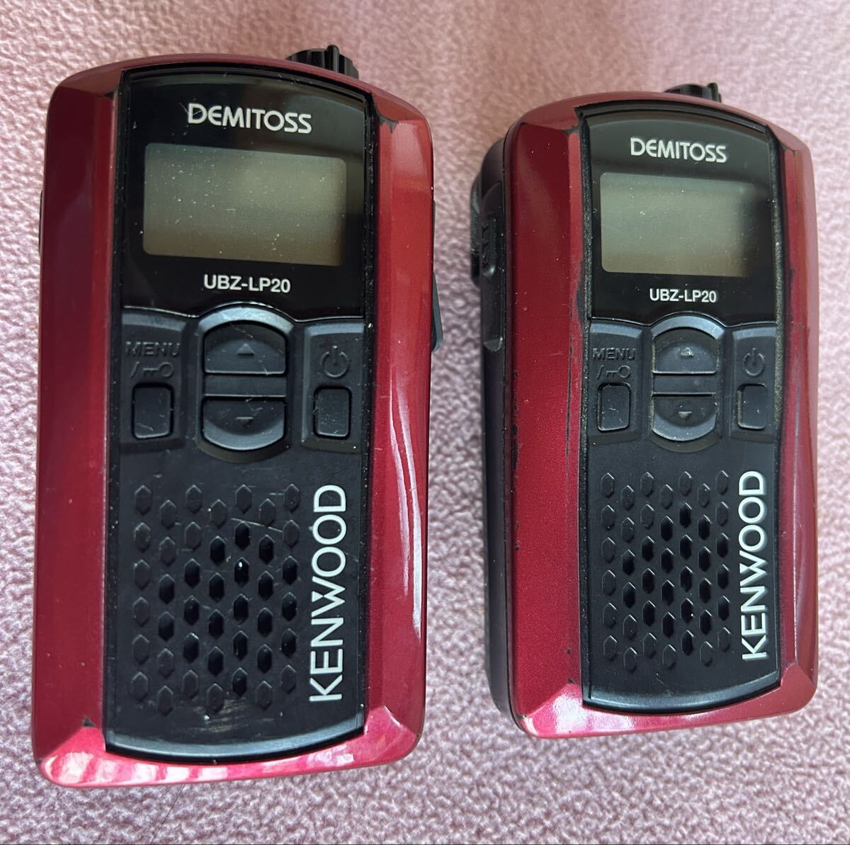 KENWOOD UBZ-LP20 トランシーバー レッド☆中古動作品_画像1