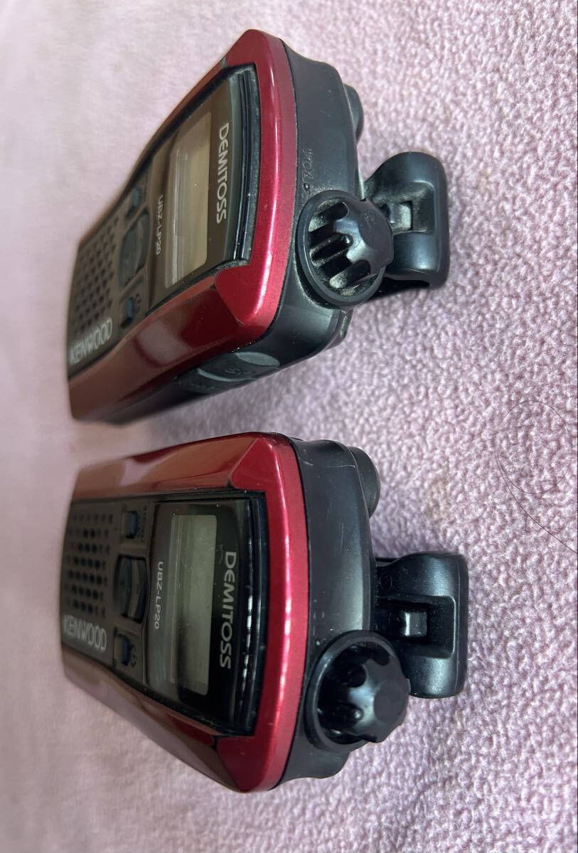 KENWOOD UBZ-LP20 トランシーバー レッド☆中古動作品_画像3