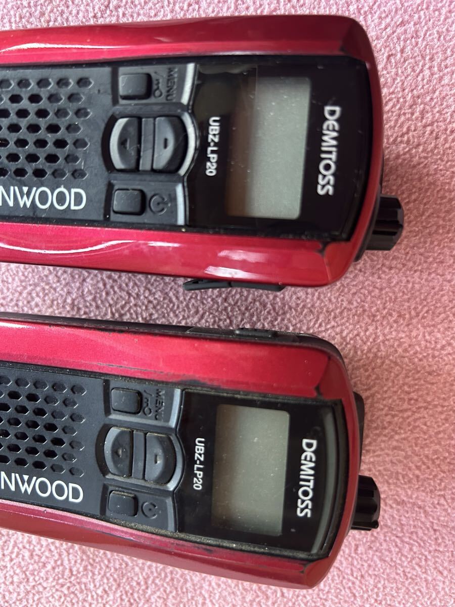 KENWOOD UBZ-LP20 トランシーバー レッド☆中古動作品_画像2