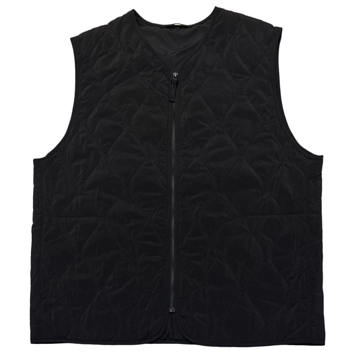 GU ジーユー ヒートパデッドキルティングベスト ブラック XL_画像1