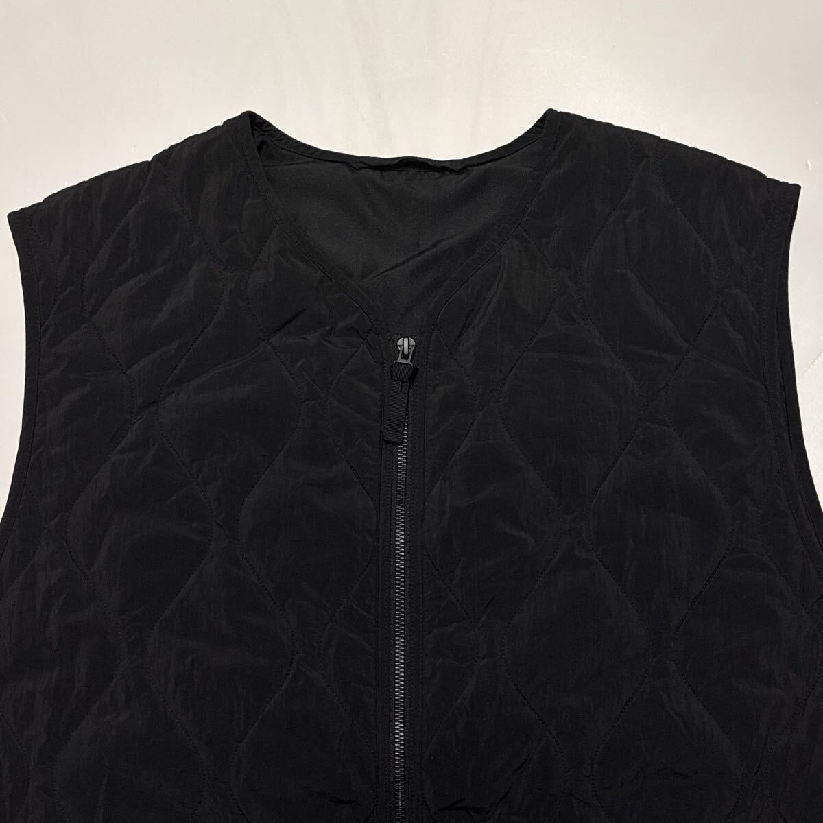 GU ジーユー ヒートパデッドキルティングベスト ブラック XL_画像3