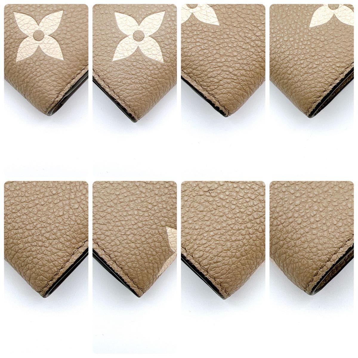 LOUIS VUITTON ルイヴィトン モノグラム アンプラント ポルトフォイユ ヴィクトリーヌ バイカラー ベージュ(トゥルトレール) A618_画像7