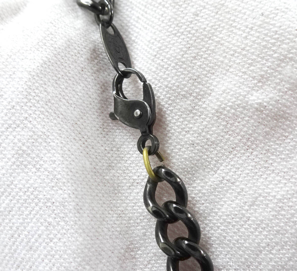 ファイテン チタンチェーン ネックレス ブレスレット 炭化チタンコーティング加工 2点セット 訳あり_画像4