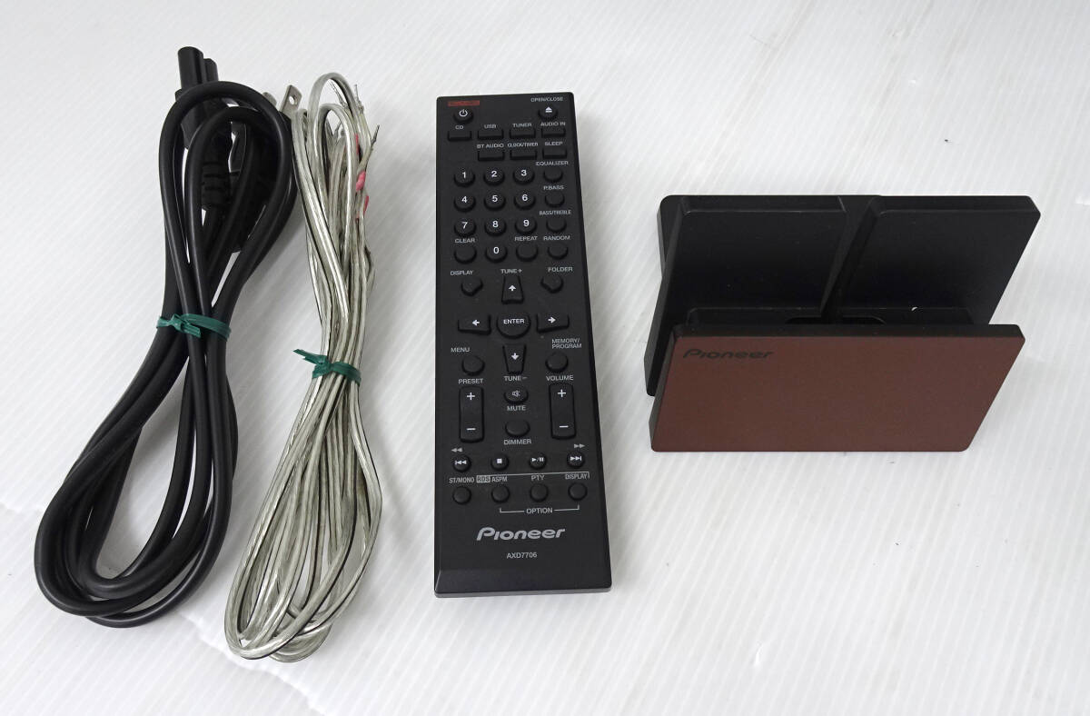 Pionner パイオニア CDミニコンポーネントシステム X-CM32BT-T 2015年製_画像10