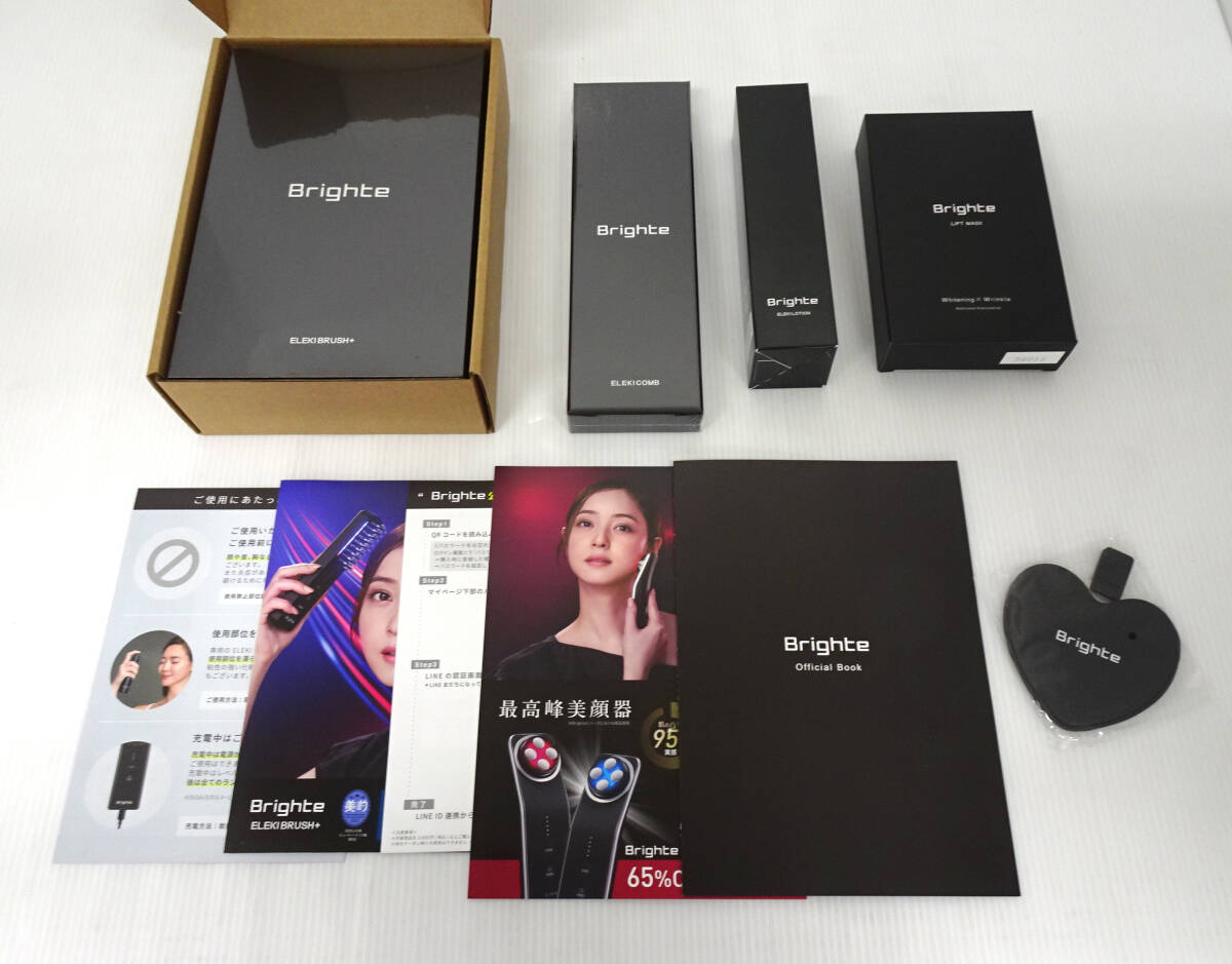  нераспечатанный товар BRIGHTE яркий электро щетка + BRT-FSB180 электро гребень / электро лосьон / листовая маска / зеркало приложен 