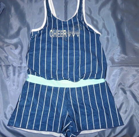 女児水着 160 ボーダー 124_画像1