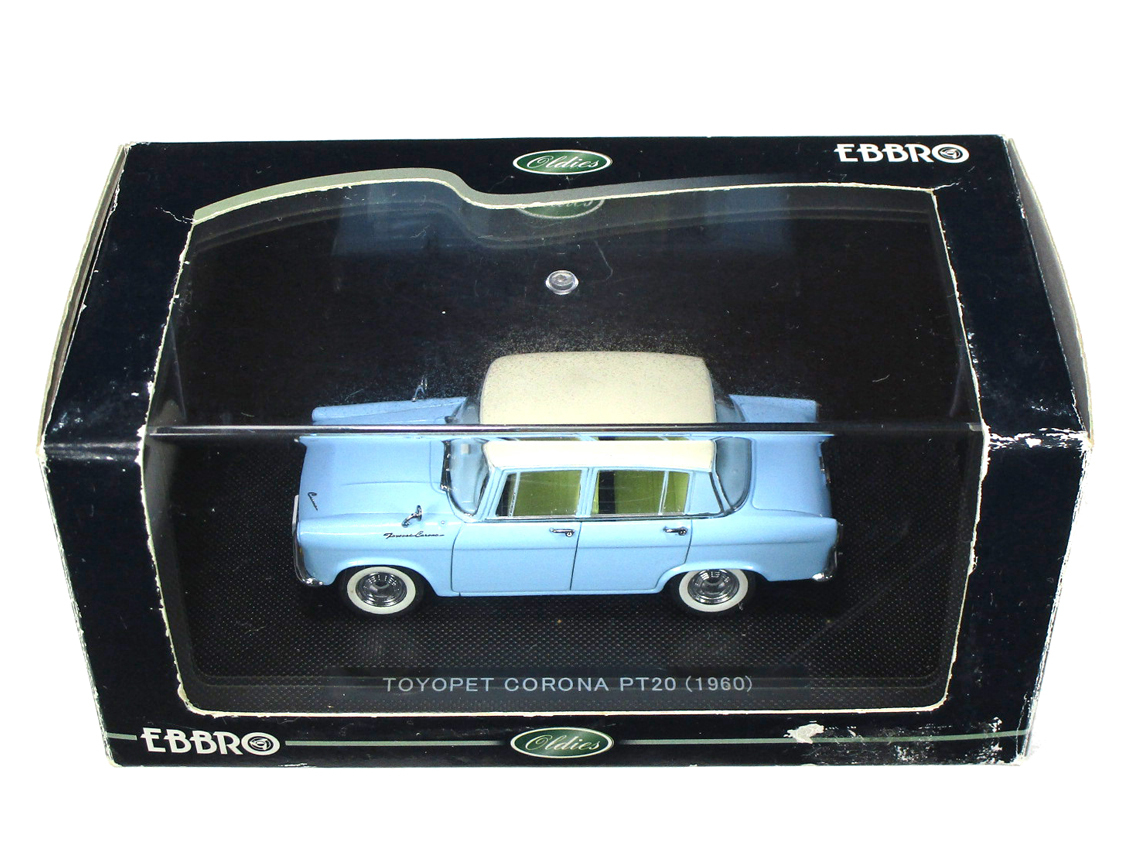 エブロ◆トヨペット・コロナＰＴ２０◆ホワイト/ブルー◆1/43_画像3
