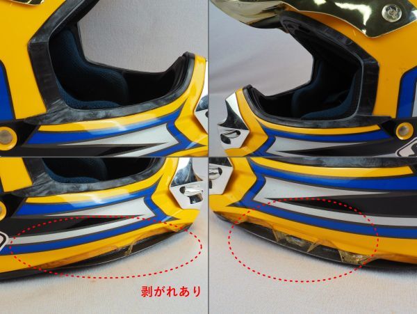 1T251117Y [.. для ] SHOEI Shoei VFX-R Toro ili- дизайн Troy Lee мотокросс off-road шлем XL размер Junk 