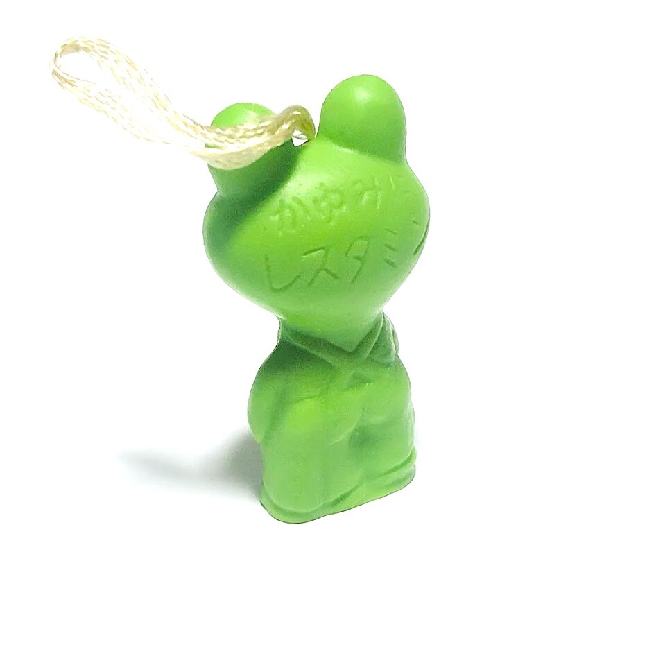 コーワ 初期 かゆみにレスタミン オーバーオールの坊や 指人形 コルゲンコーワ ケロちゃん 昭和レトロ ソフビ 非売品 ノベルティ カエル_画像5