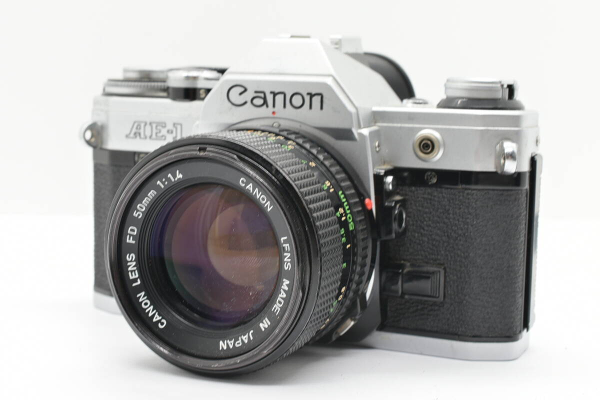 Canon Canon AE-1 Silver 35mm Film Camera пленочный фотоаппарат New FD 50mm f/1.4 Prime Lens ручной диапазон фокусировки линзы TN3185912P