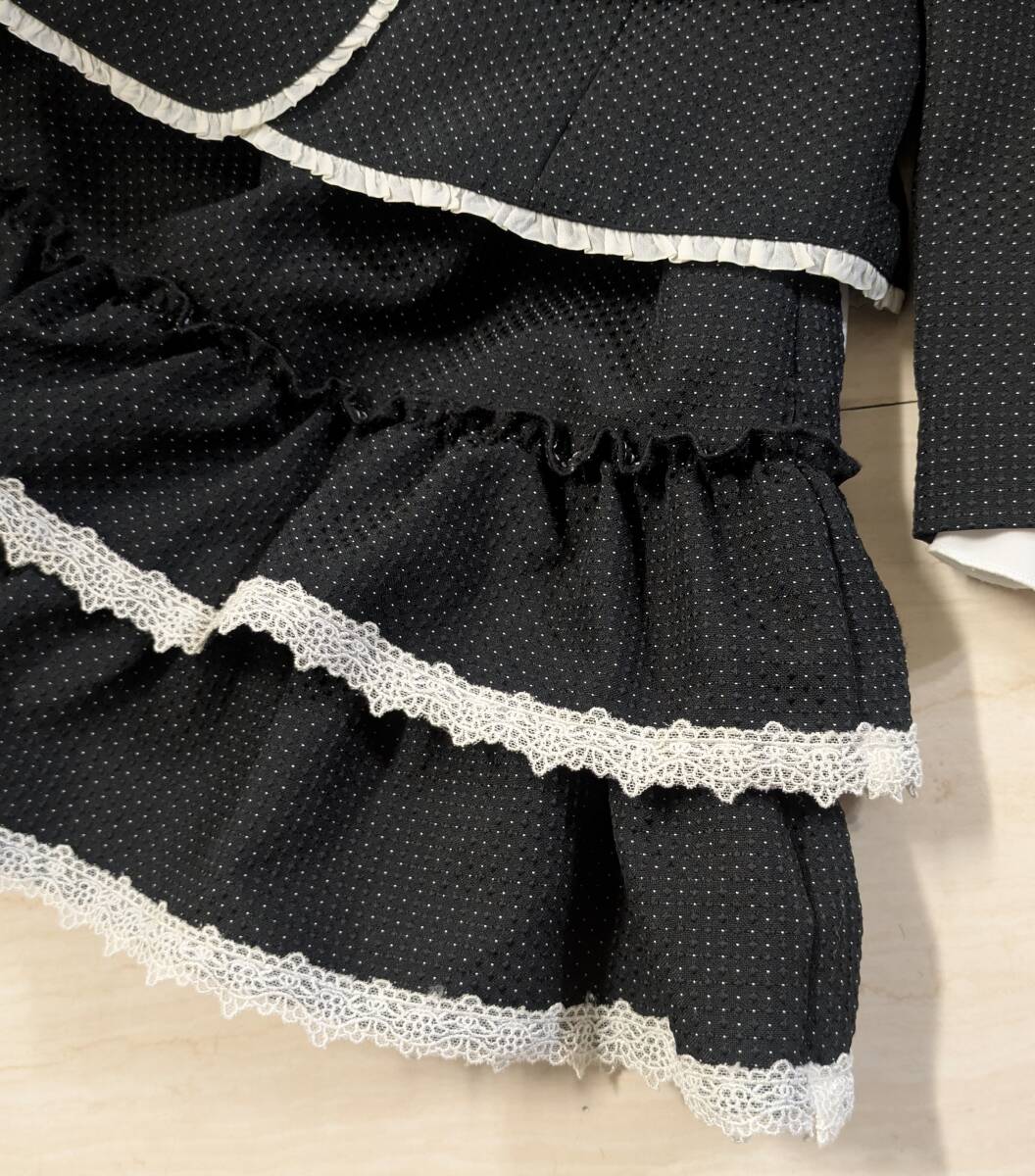 着用少　ミチコロンドンコシノ　フォーマルスーツセット　サイズ130_画像3