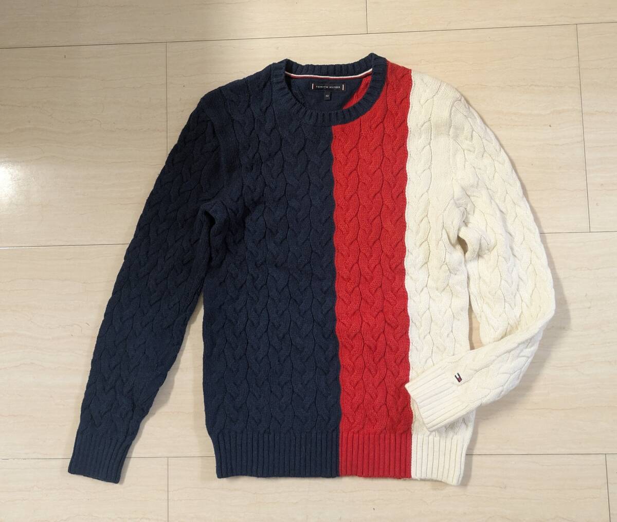 トミーヒルフィガー　セーター　毛配合　サイズ152_画像1