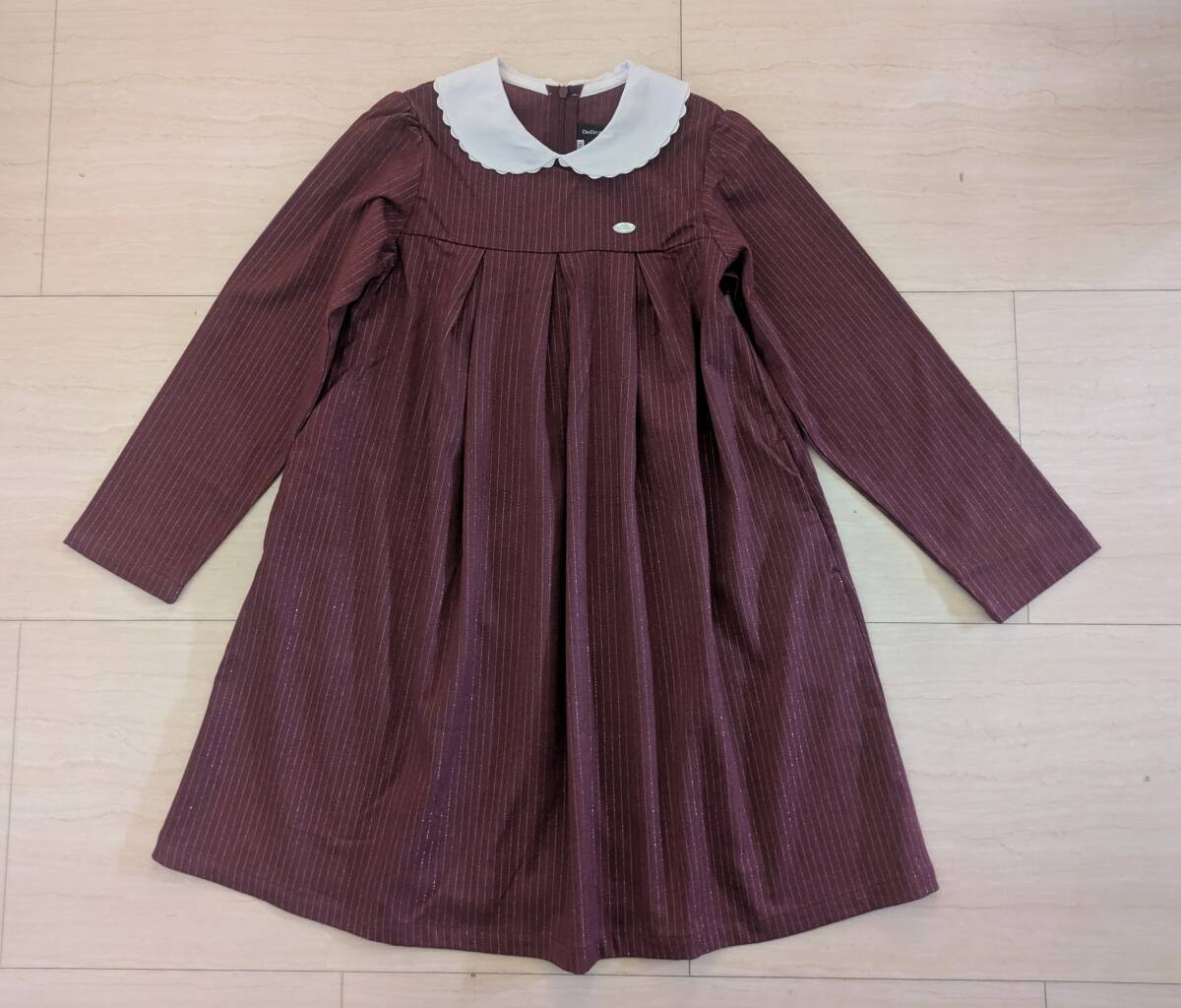 着用少　BeBe　ベベ　長袖ワンピース　サイズ150_画像1