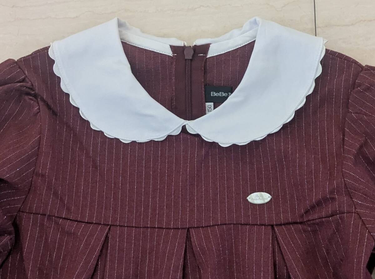着用少　BeBe　ベベ　長袖ワンピース　サイズ150_画像2