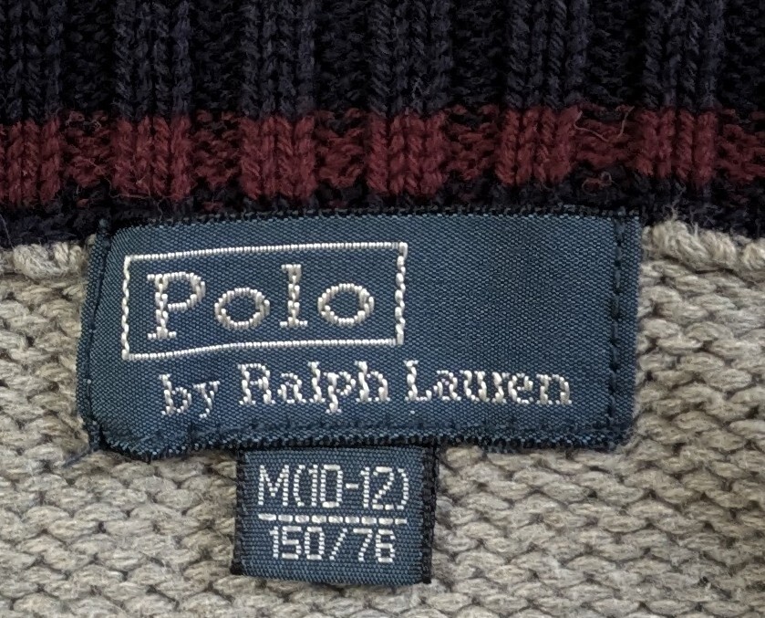 ラルフローレン　ビッグポニー　ジップアップ　ニットカーディガン　サイズ150_画像5