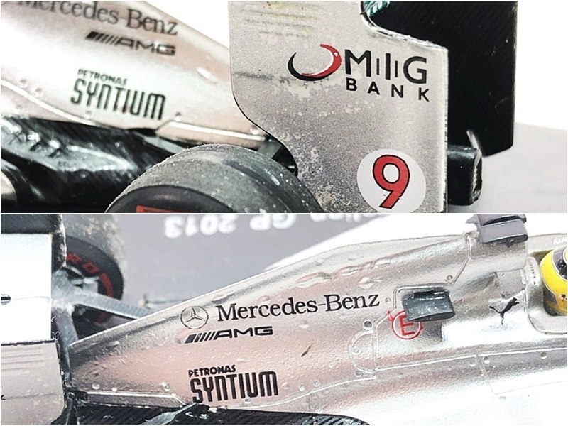  Junk * Spark 1/43 Mercedes F1 W04 #9 Австралия GP 2013 др. * дополнение ссылка : повреждение есть * текущее состояние распродажа товар миникар 1 иен старт *S