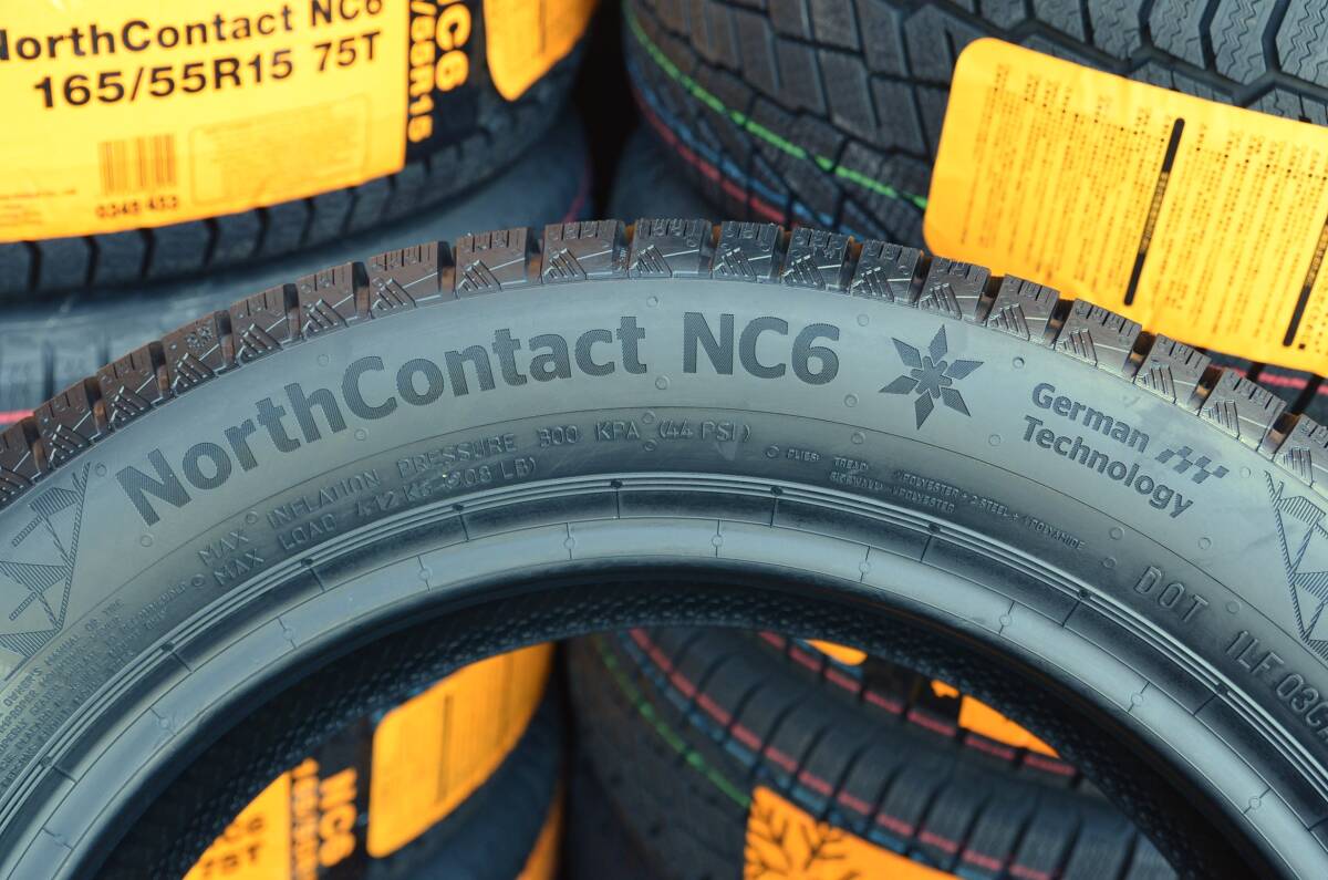 4本セット 165/60R15 77T 2023年製造 ※本州送料無料※ / コンチネンタル NorthContact NC6 スタッドレス 4本セット / ※自宅便OK※_画像5