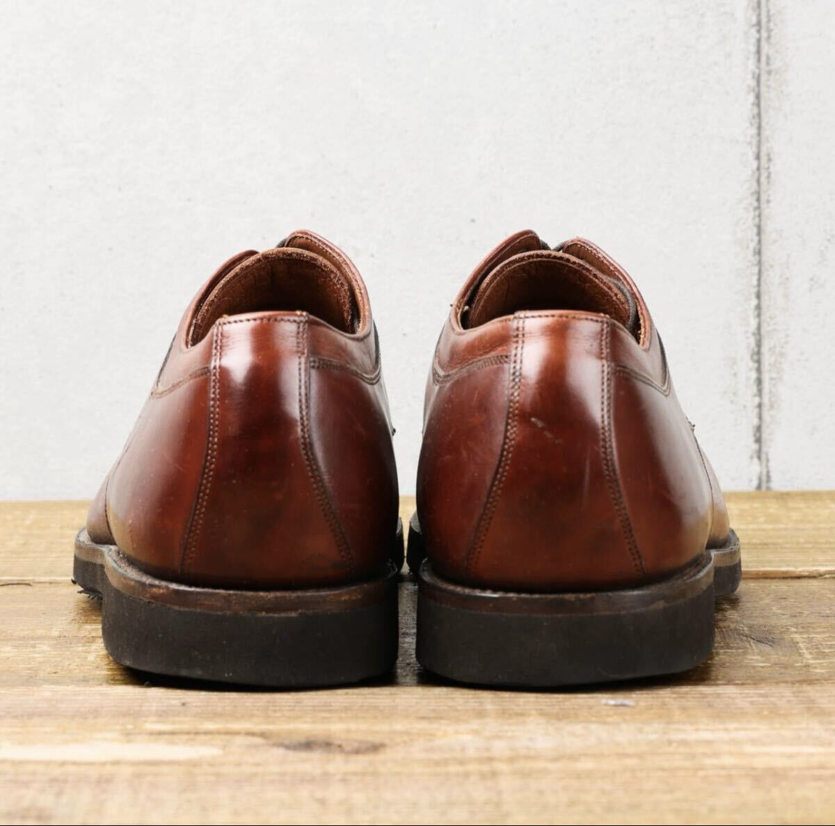 J&Mジョンストン&マーフィー◆キャップトゥ レザーシューズ◆ブラウン◆US10/28cm _画像3