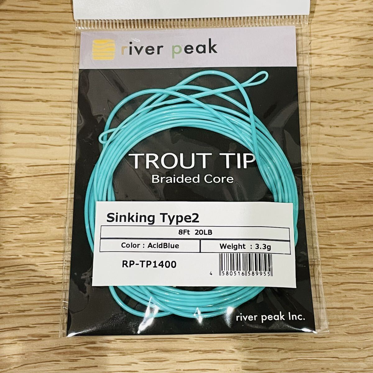 未使用保管品 river peak リバーピーク CANTAMカンタム #5/6 フローティングボディー TROUT TIP Braided CoreSinking Type2 フライライン_画像6