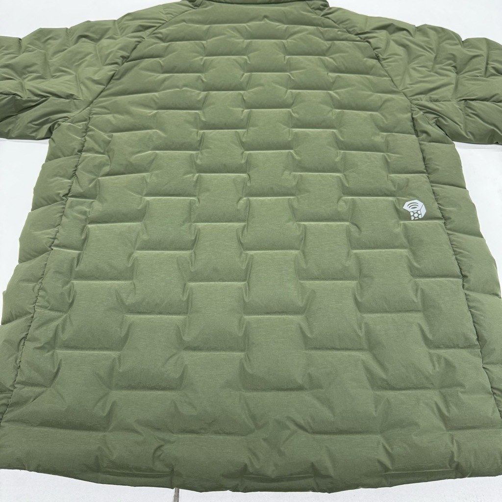 237-BY42) 美品 Mountain Hardwear Stretch Down Jacket サイズM OM9931 マウンテンハードウェア ストレッチ ダウンジャケット グリーン_画像4
