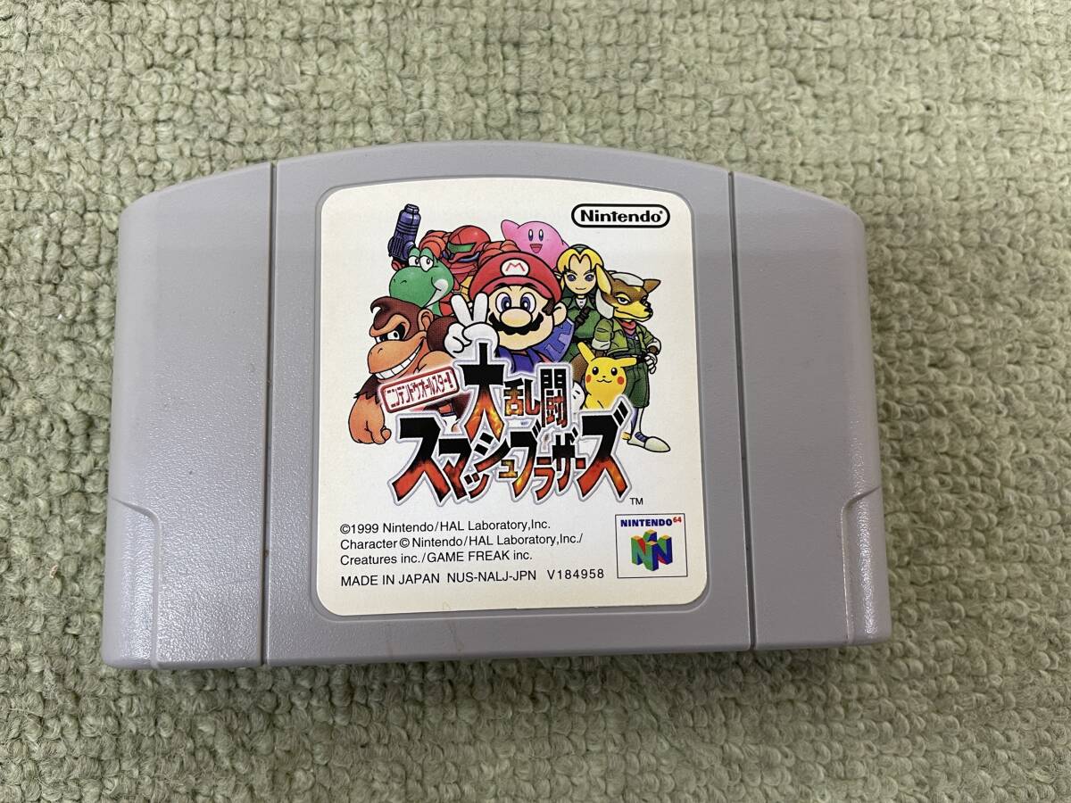 051-A70) 中古品 ニンテンドウ64ソフト ニンテンドウオールスター!大乱闘スマッシュブラザーズ 動作OK_画像3