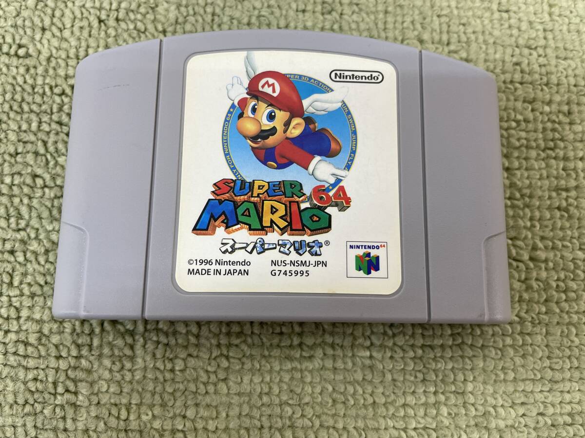 051-A74) 中古品 ニンテンドウ64ソフト スーパーマリオ64 動作OK ①_画像2