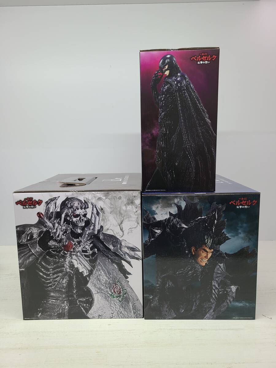 091-M29) 未開封 一番くじ ベルセルク 反撃の誓い フィギュア 3種セット A賞 ガッツ B賞 髑髏の騎士 C賞 フェムト バンダイの画像4