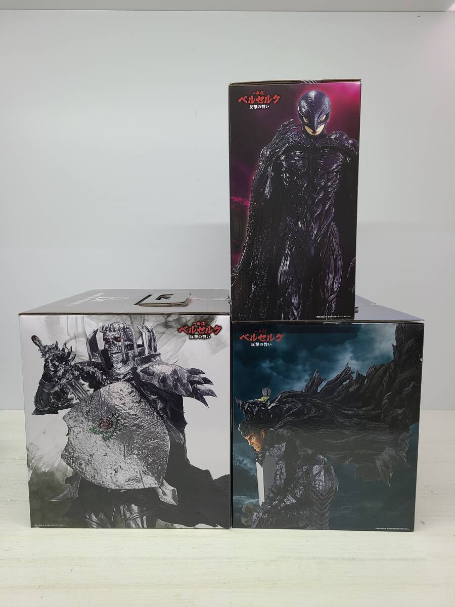 091-M29) 未開封 一番くじ ベルセルク 反撃の誓い フィギュア 3種セット A賞 ガッツ B賞 髑髏の騎士 C賞 フェムト バンダイの画像2