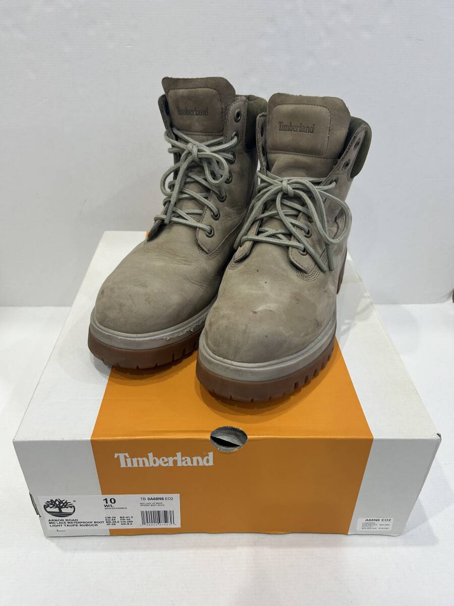 268-MH01) б/у текущее состояние товар Timberland водонепроницаемый ботинки 28cm 0A68N6 сигареты запах иметь a- балка load Timberlandn задний кожа обувь 