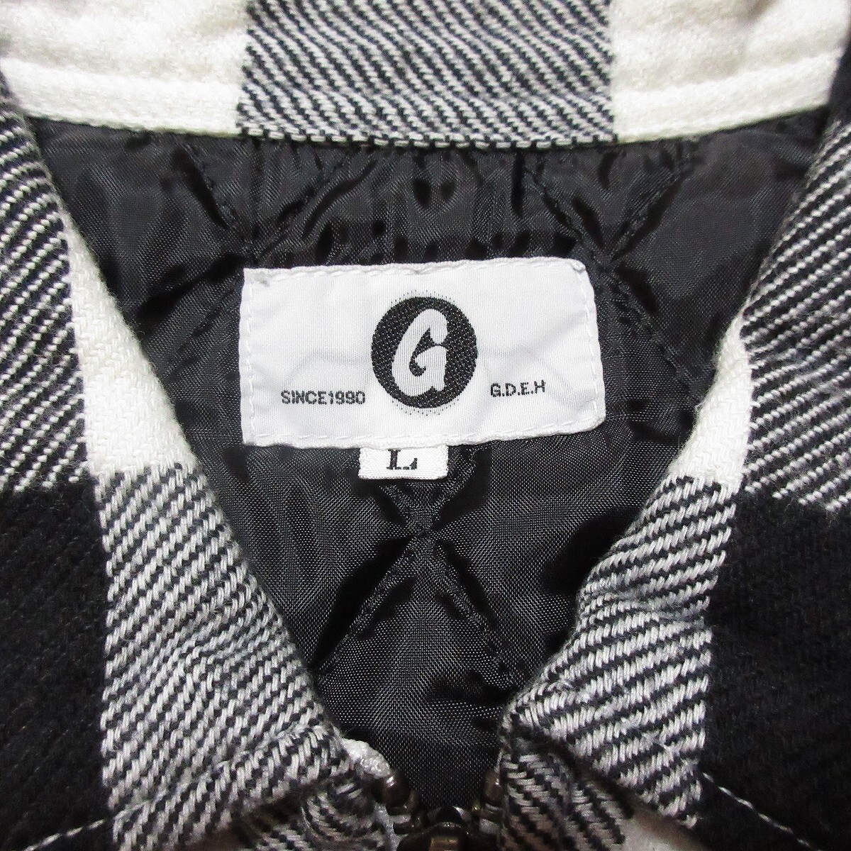 ■新品■GOODENOUGH/グッドイナフ バッファローチェックラインネルJKT Lサイズ gdeh_画像4