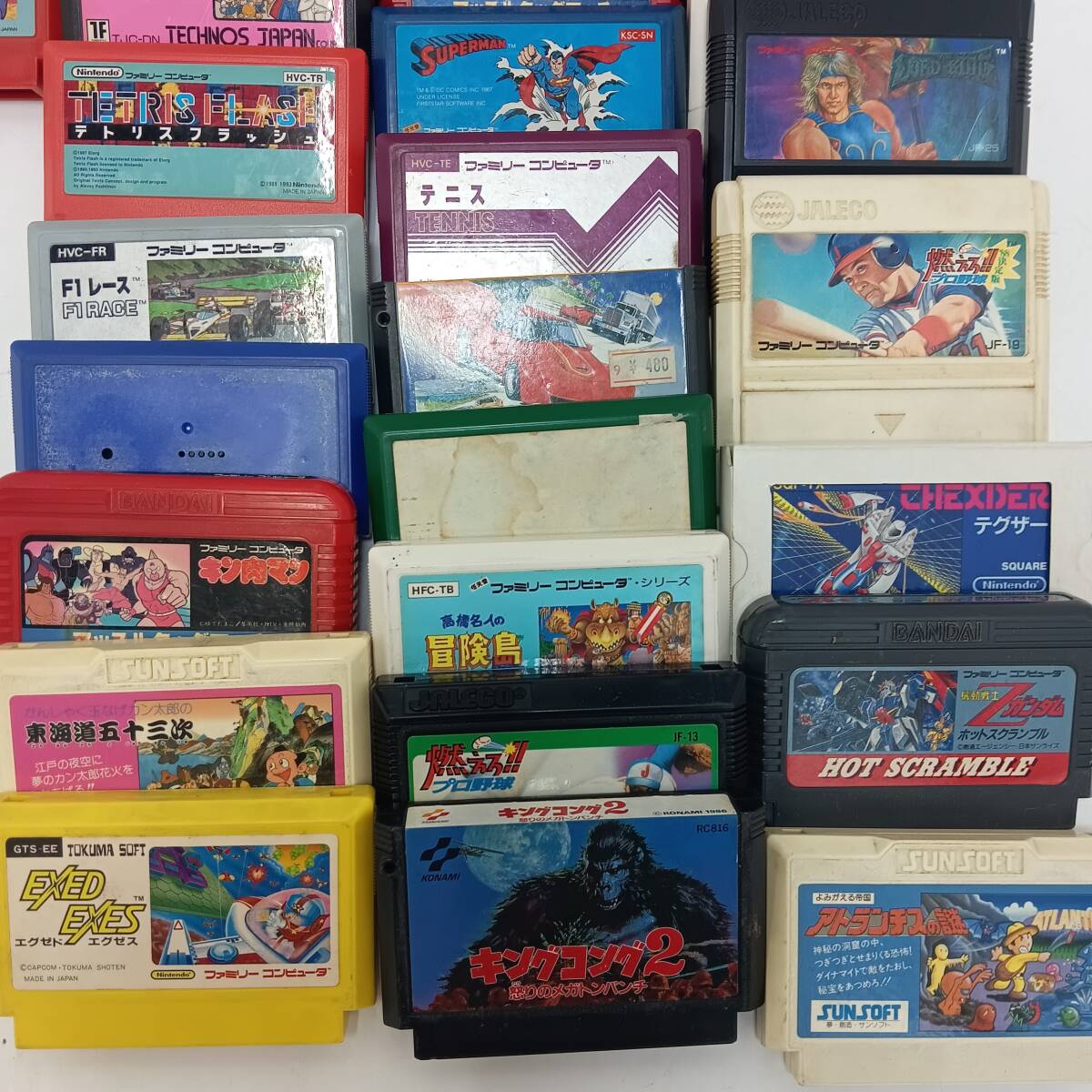 11t0174e3s　計100点 ファミリーコンピューターソフトのみ まとめ キン肉マン ウルトラマン ファミリースタジアム ドラゴンボールなど_画像5