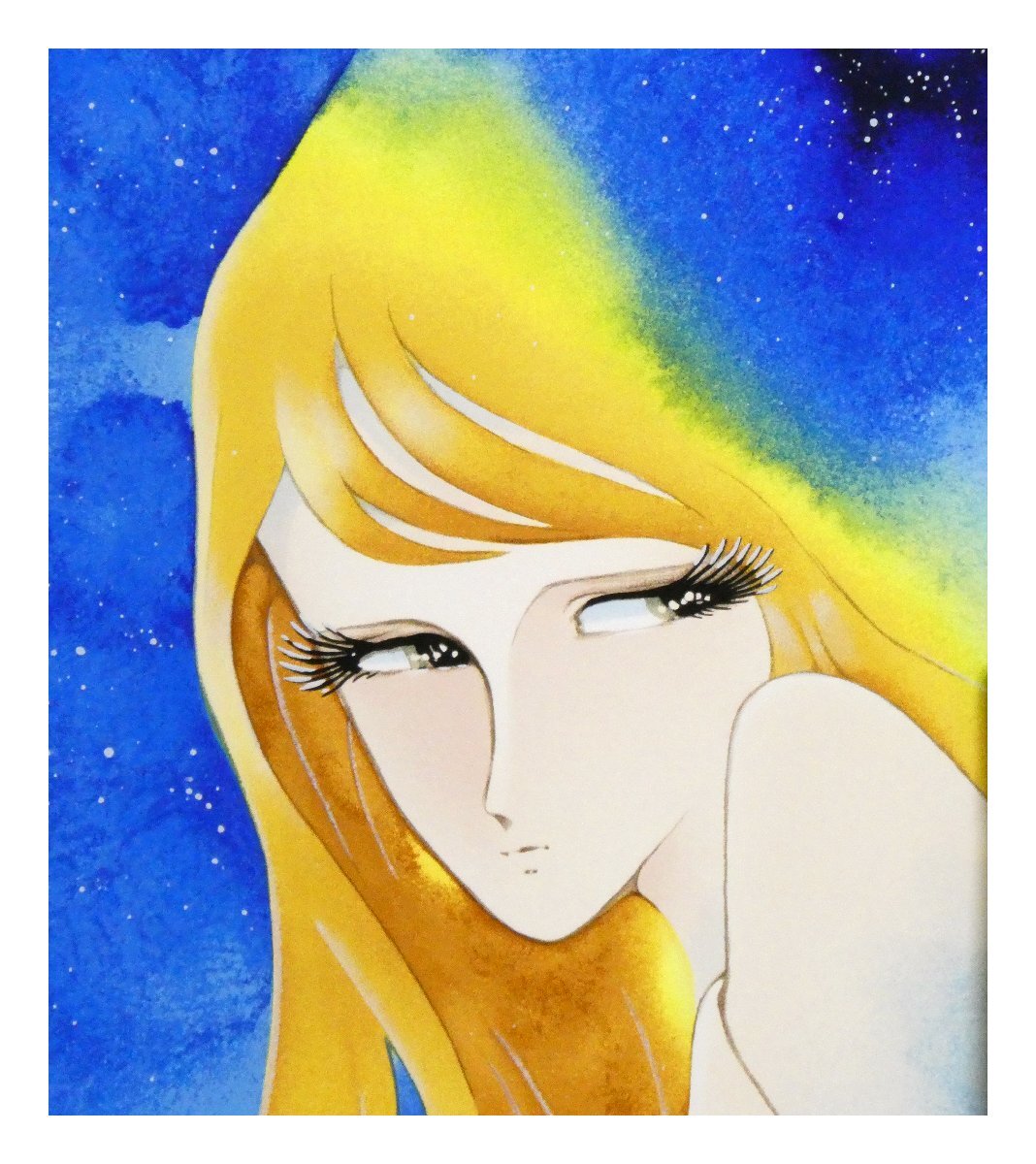 祥【真作】 松本零士 「 スターシャの誘い 」 2003年 シルクスクリーン 約15号大 サイン有 超人気作家 宇宙戦艦ヤマト 【 ギャラリー祥 】_画像4