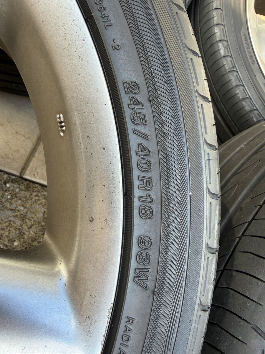 レクサス GS350 純正アルミ ヨコハマ dB 走行少ない バリ山_画像4