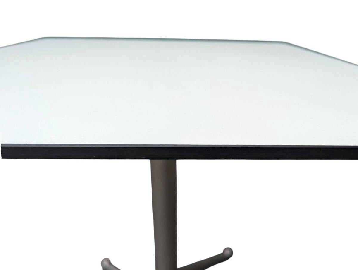 【美品】lapalma ラパルマ セルツ スクエアテーブル W600 D600 H720 ホワイト オフィス 店舗 テーブル ⑥_画像4