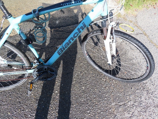 Z☆Bianchi ビアンキ cross camaleonte アルミフレーム 700×32C 3×8 24段変速ギア_画像9