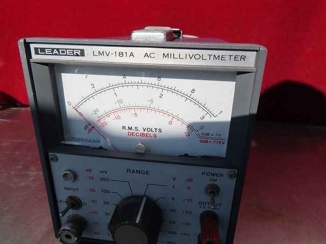 K☆LEADER LMV-181A AC MILLIVOL METER ◎通電OK_画像2