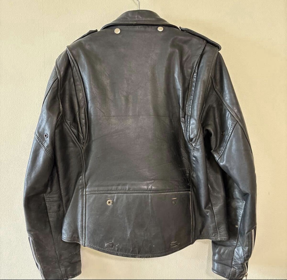 80s Harley Davidson Double Riders Jacket 本革 ライダース　レザージャケット ダブルライダース　ハーレー_画像2