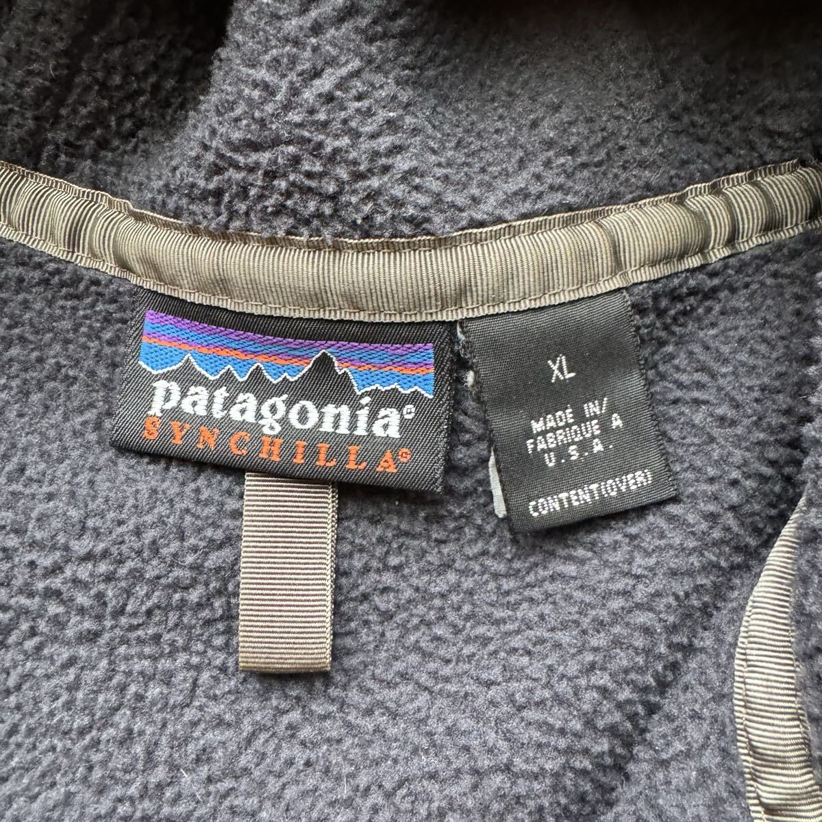 2001年製　パタゴニア　ウインドゾーン　チャコール　XL 美品 パタゴニア Patagonia USA製_画像3