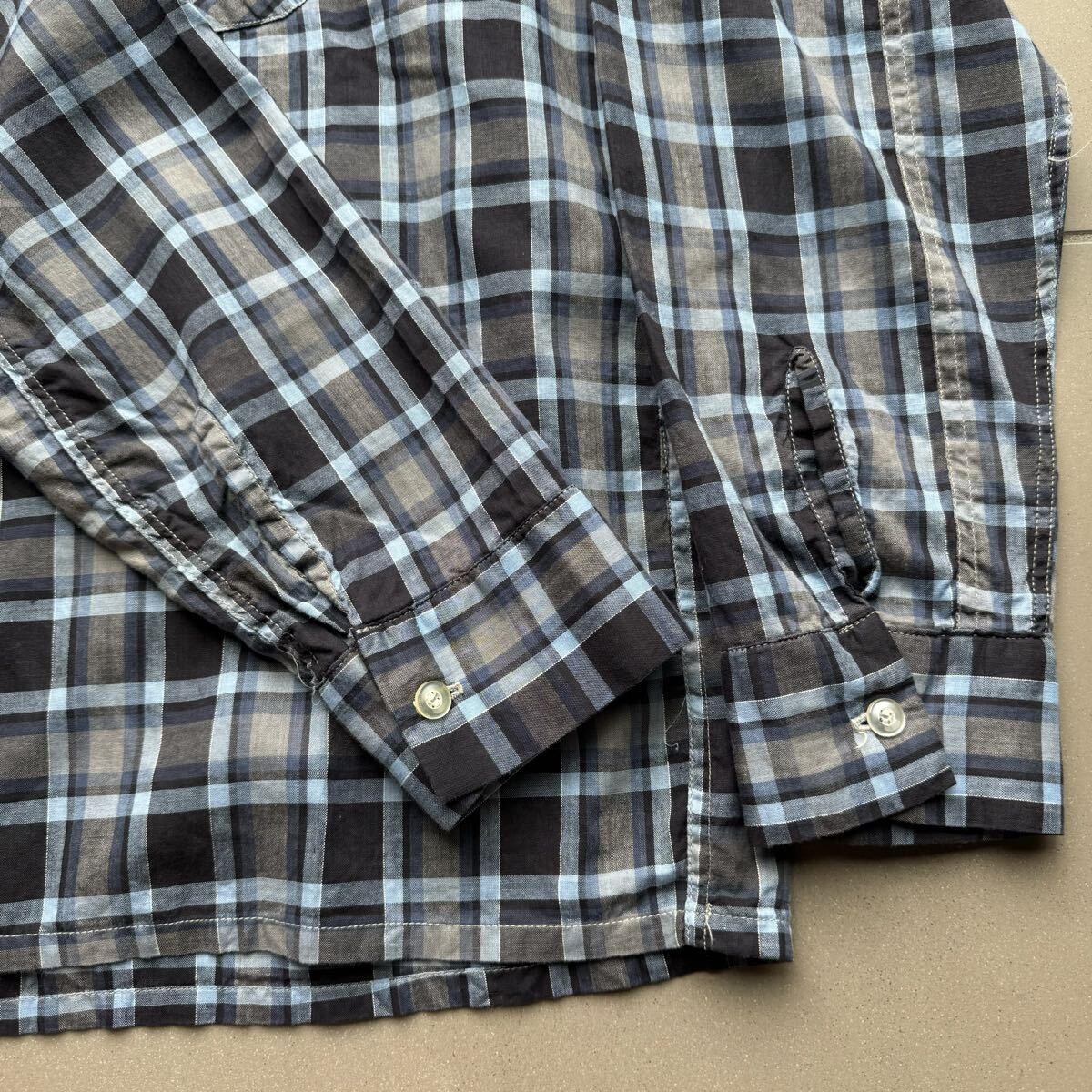 50s 60s penny's 開襟　コットン　シャツ　Lサイズ　デッドストック　 ビンテージ_画像4