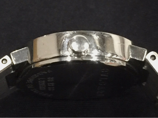 BVLGARI ブルガリブルガリ デイト クォーツ 腕時計 BB23SS レディース ブラック文字盤 純正ブレス 未稼働品_画像5