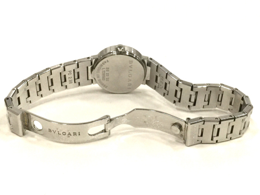 BVLGARI ブルガリブルガリ デイト クォーツ 腕時計 BB23SS レディース ブラック文字盤 純正ブレス 未稼働品_画像9