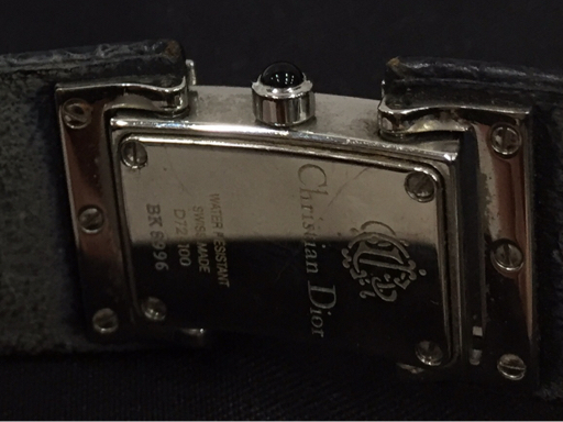 1 иен Christian Dior a-ru декоративный элемент D72-100 кварц женские наручные часы 2 стрелки чёрный циферблат не работа Christian Dior