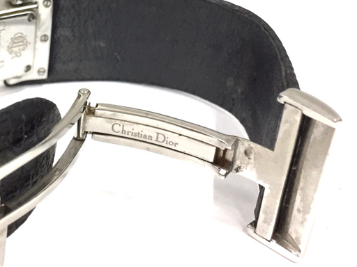 1 иен Christian Dior a-ru декоративный элемент D72-100 кварц женские наручные часы 2 стрелки чёрный циферблат не работа Christian Dior