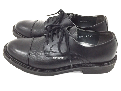 mefi -тактный размер US 7 кожа обувь кожа обувь платье обувь бизнес обувь мужской черный MEPHISTO QH115-55
