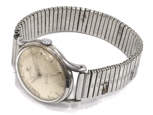 セイコー スーパー 手巻き 機械式 アンティーク ボーイズサイズ 稼働品 ジャンク品 社外ブレス SEIKO QH115-312_画像5