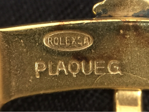 ロレックス 純正品 腕時計用 尾錠 ゴールドカラー PLAQUEG 取り付け幅 16mm 部品 パーツ ROLEX_画像6