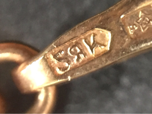 583刻 金具 琥珀 こはく ペンダントトップ / チェーン Amway 総重量約16.4g レディース アクセサリー A22263_画像7